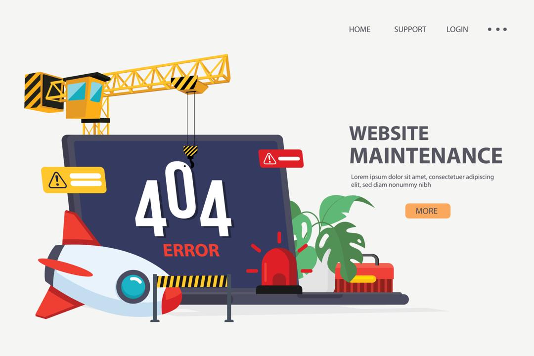 Illustration maintenance du site Lamb Events